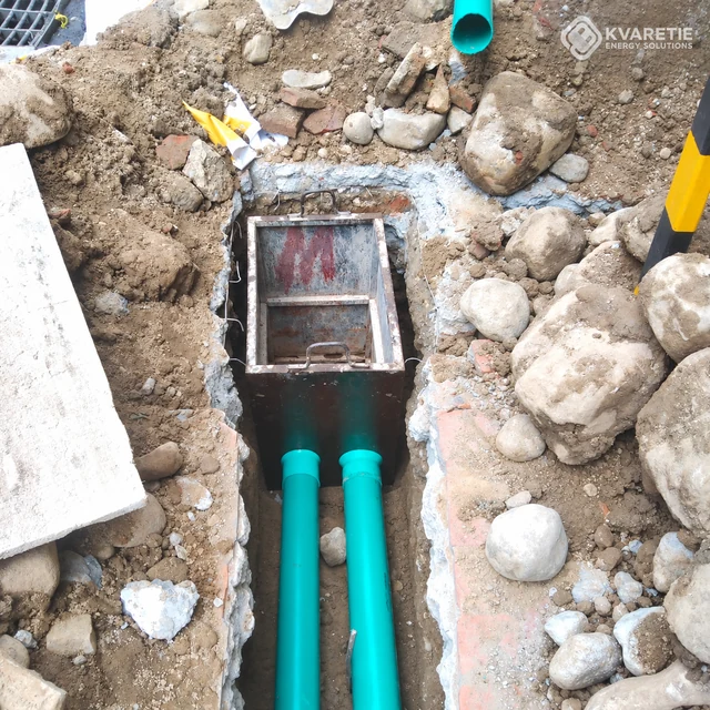 Construcción de registro con entrada de ductos